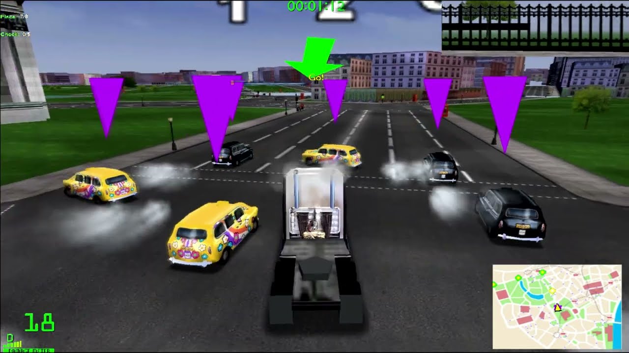 Midtown Madness 2 GAMEPLAY #03 London CHECKPOINT races 