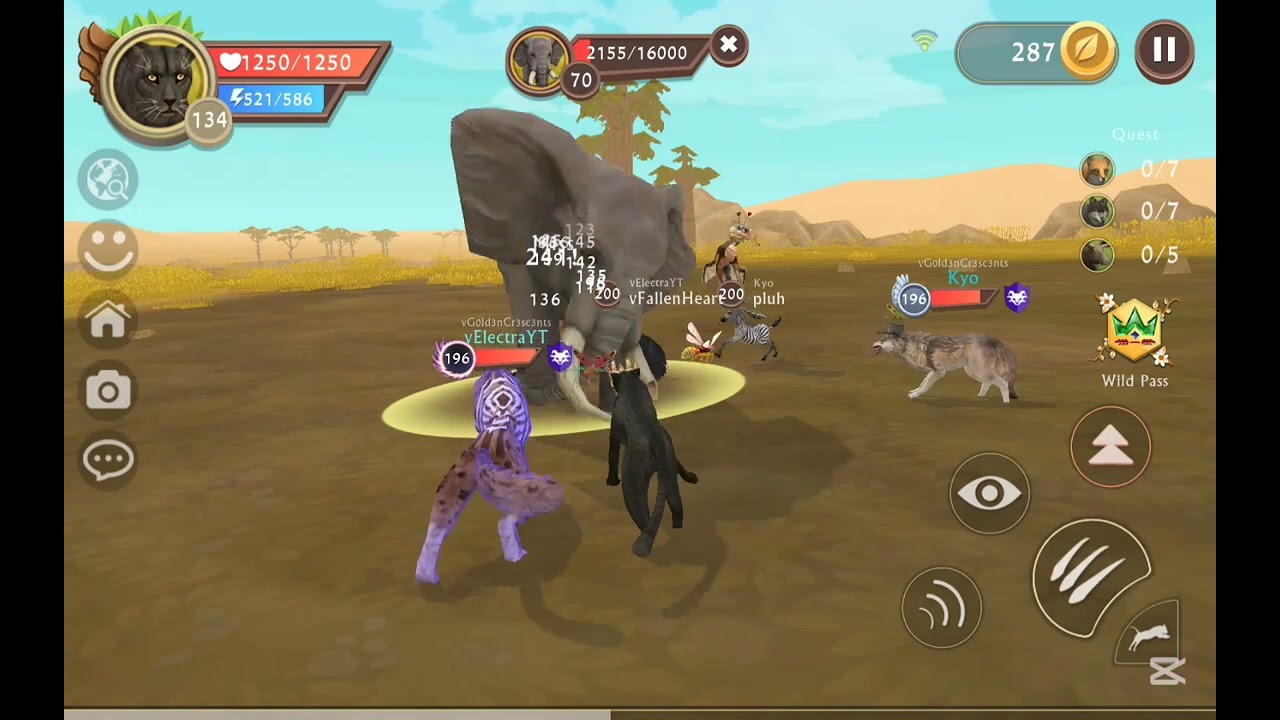 Killing all bosses with vElectraYT and some other clan members (WildCraft)