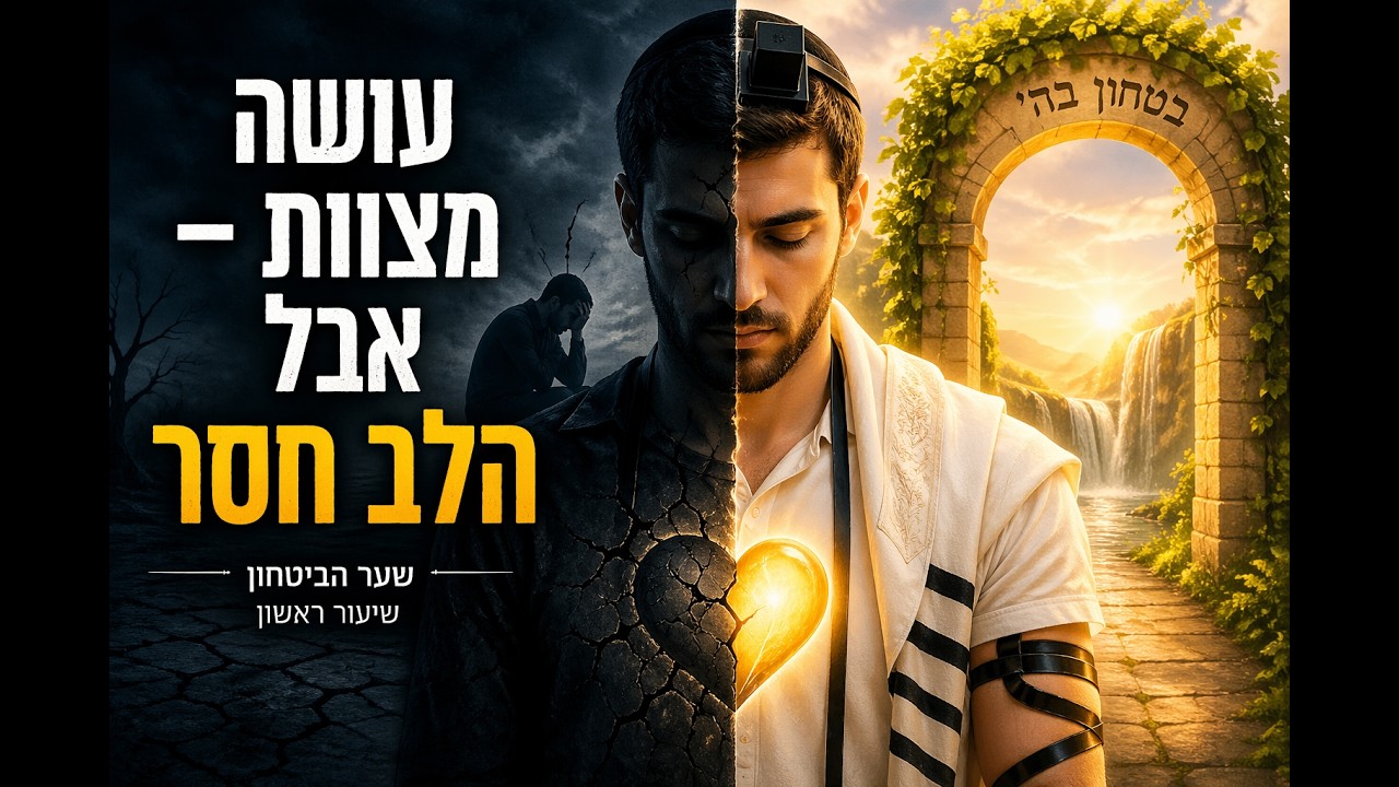 מבוא לספר שער הביטחון מתורת חובות הלבבות חלק 1