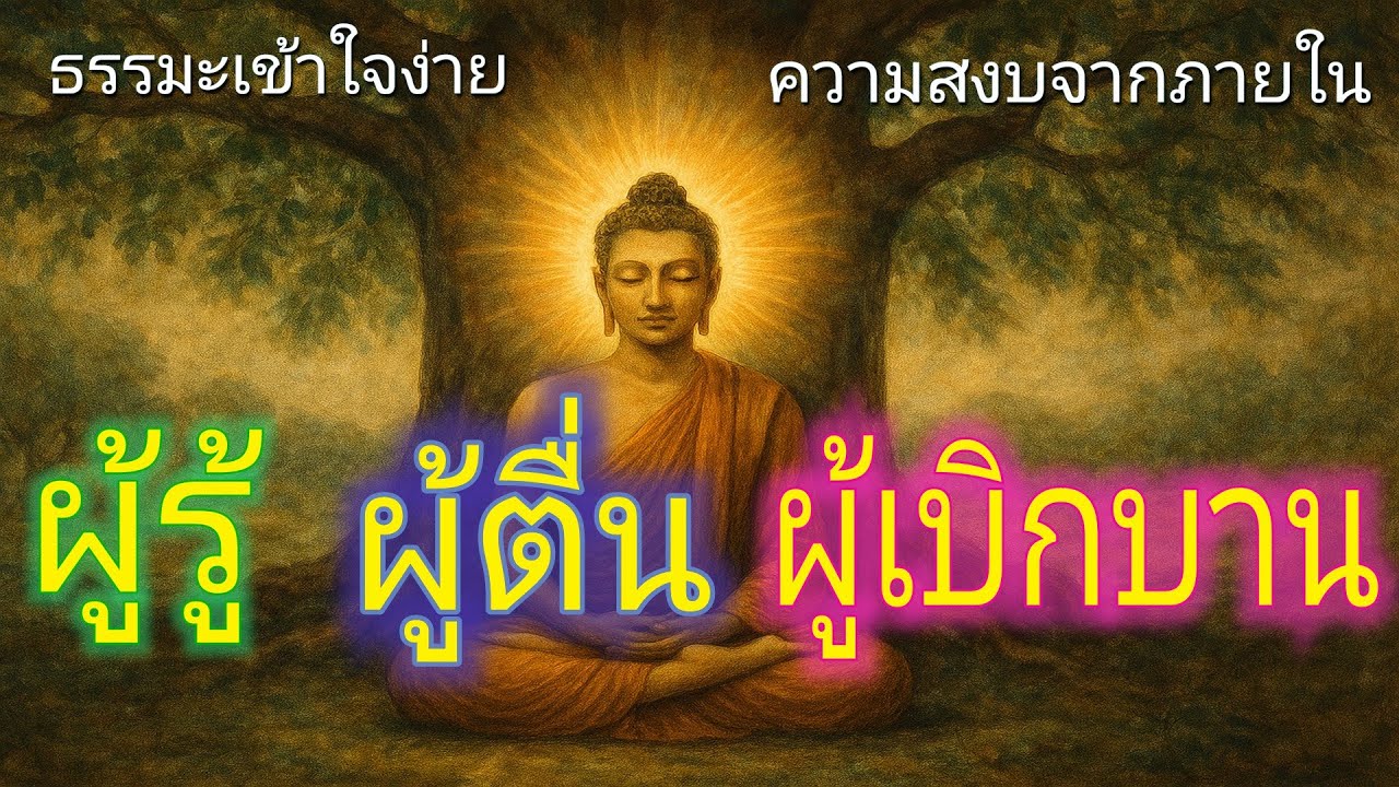 ผู้รู้ ผู้ตื่น ผู้เบิกบาน | พระพุทธเจ้า | ศาสนาพุทธ | ฝึกเจริญสติ | จิตตื่นรู้ | ฟังธรรมะก่อนนอน