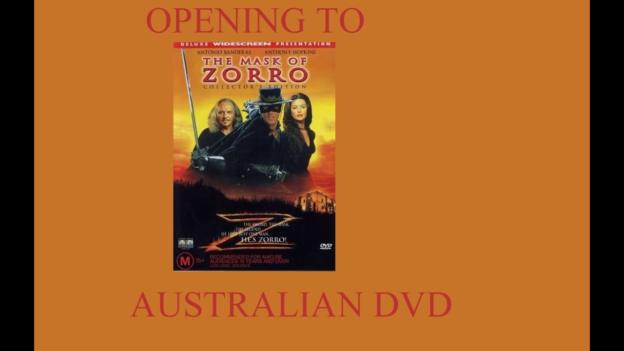 Opening to The Mask of Zorro Australian DVD