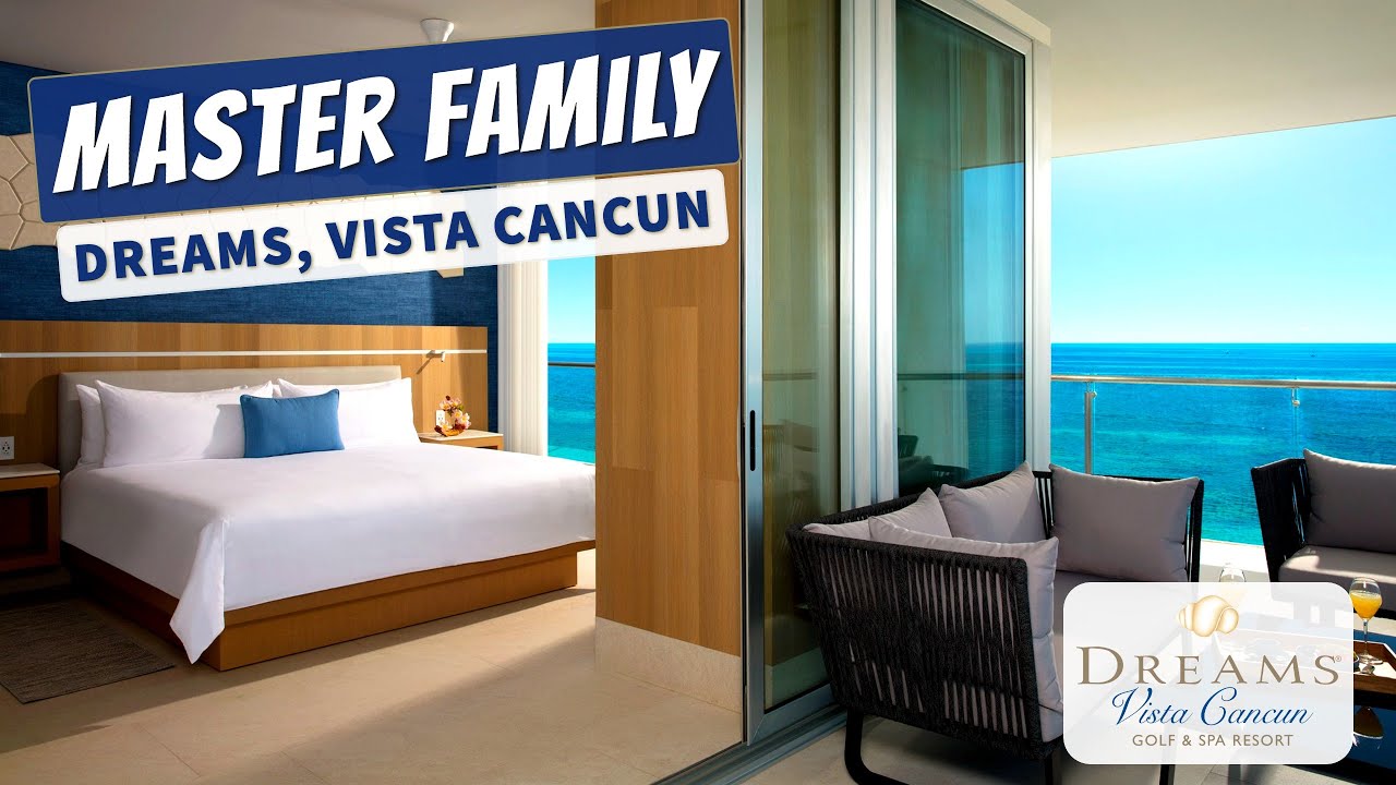 Master Family Suite Ocean View (Preferred Club) | Dreams Vista Cancun | Full Room Tour & Review | 4K