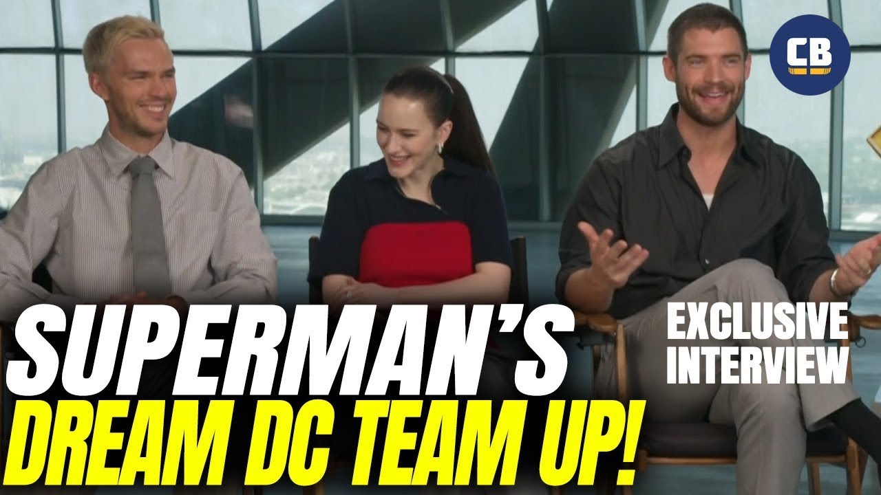 Superman, Lex, & Lois Talk Dream DC Team Ups - David Corenswet, Rachel Brosnahan and Nicholas Hoult!