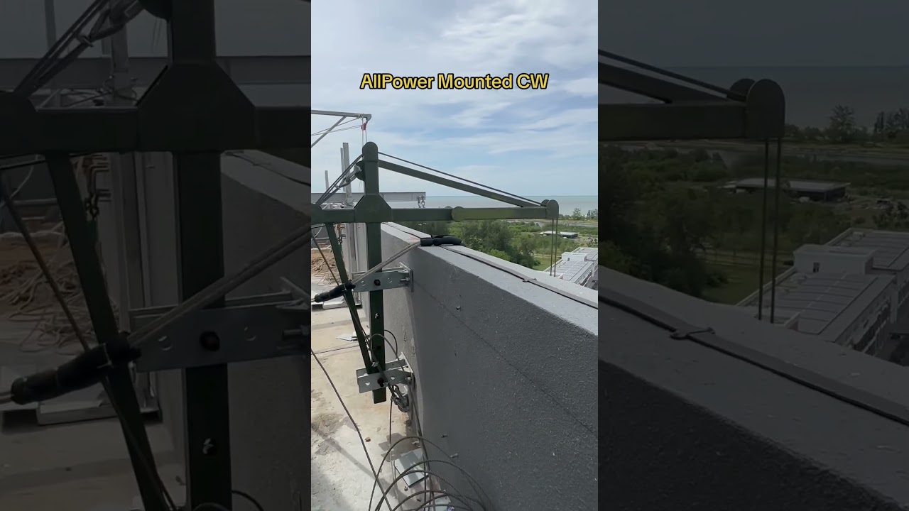 AllPower Mouted Wall and Counterweight system #gondola #wall #counterweight