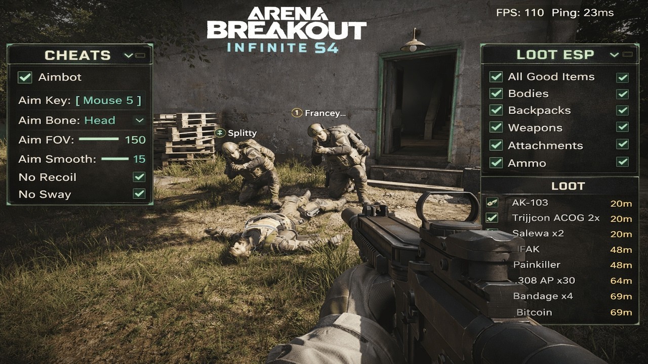 Arena Breakout: Infinite Cheat S4 | BEST Arena Breakout Cheats [Menu] | Loot Esp Cheat [2026]