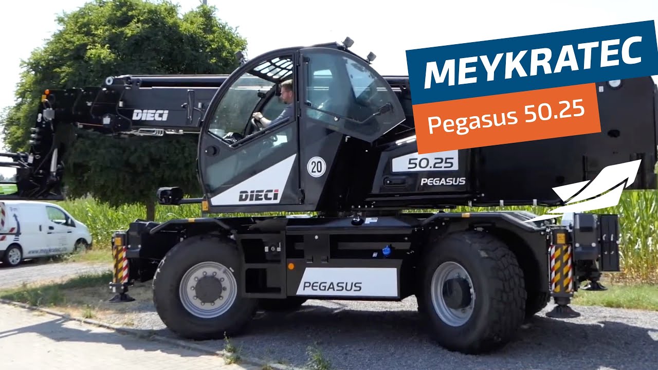 Dieci Pegasus 50.25 in schwarz - die Allzweckmaschine für die Baustelle