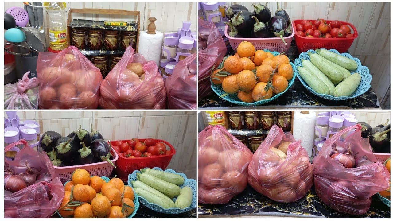 مشتريات الاسبوع بالأسعار رحنا السوق وملينا البيت خير 🛒 🛒 🥒 🥒 🥒 🍅 🍅 