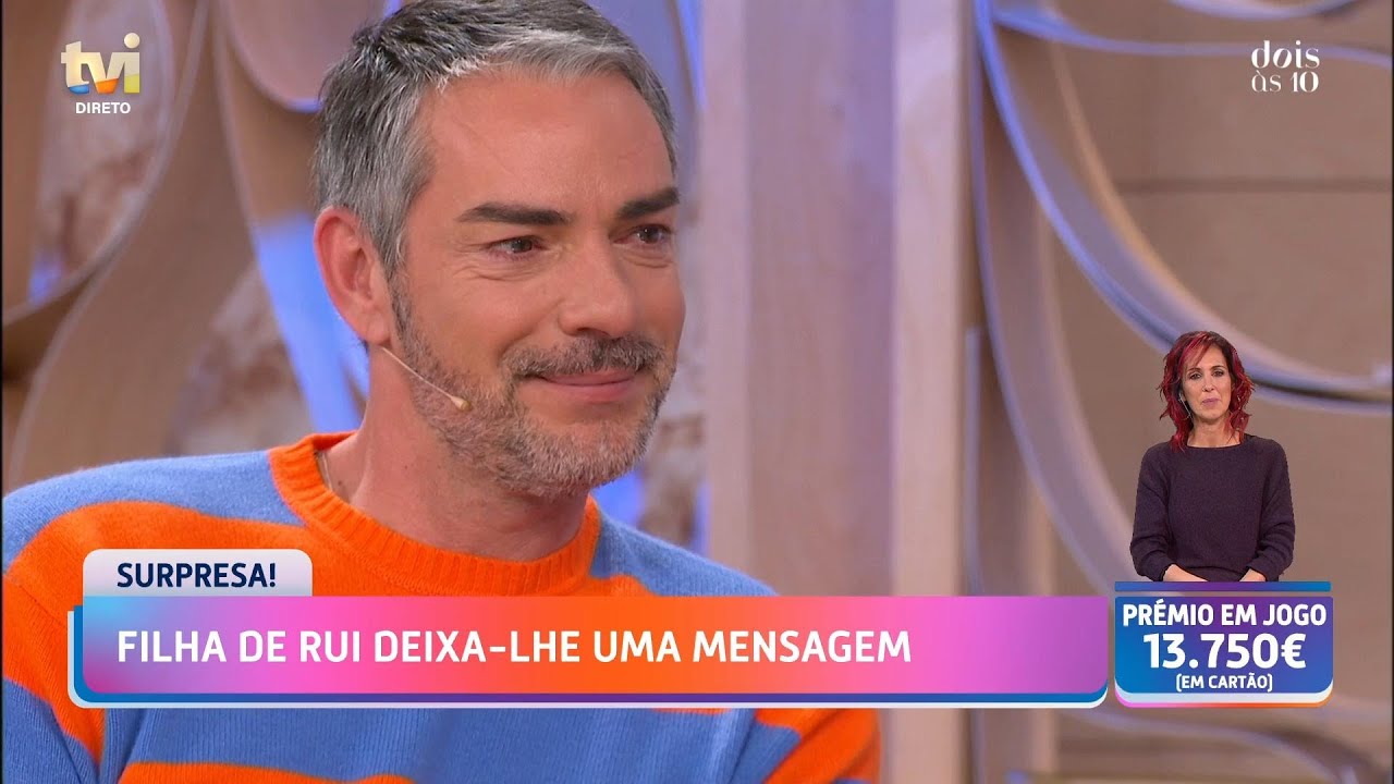 Surpresa da filha de Rui deixa Cláudio Ramos e Cristina Ferreira emocionados | Dois às 10