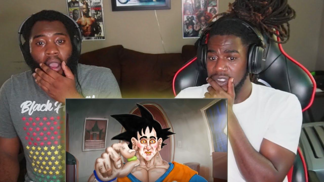 Гоку с BEANZ | Жалкий мультфильм DBZ (Meatcanyon) | Реакция SmokeCounty JK