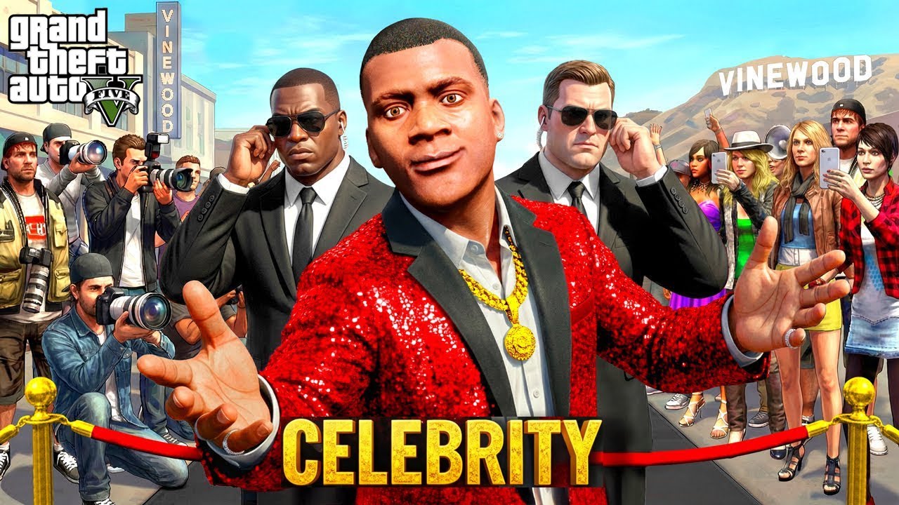 Franklin First Day As a CELEBRITY In GTA 5 ! #gta5 #celebrity