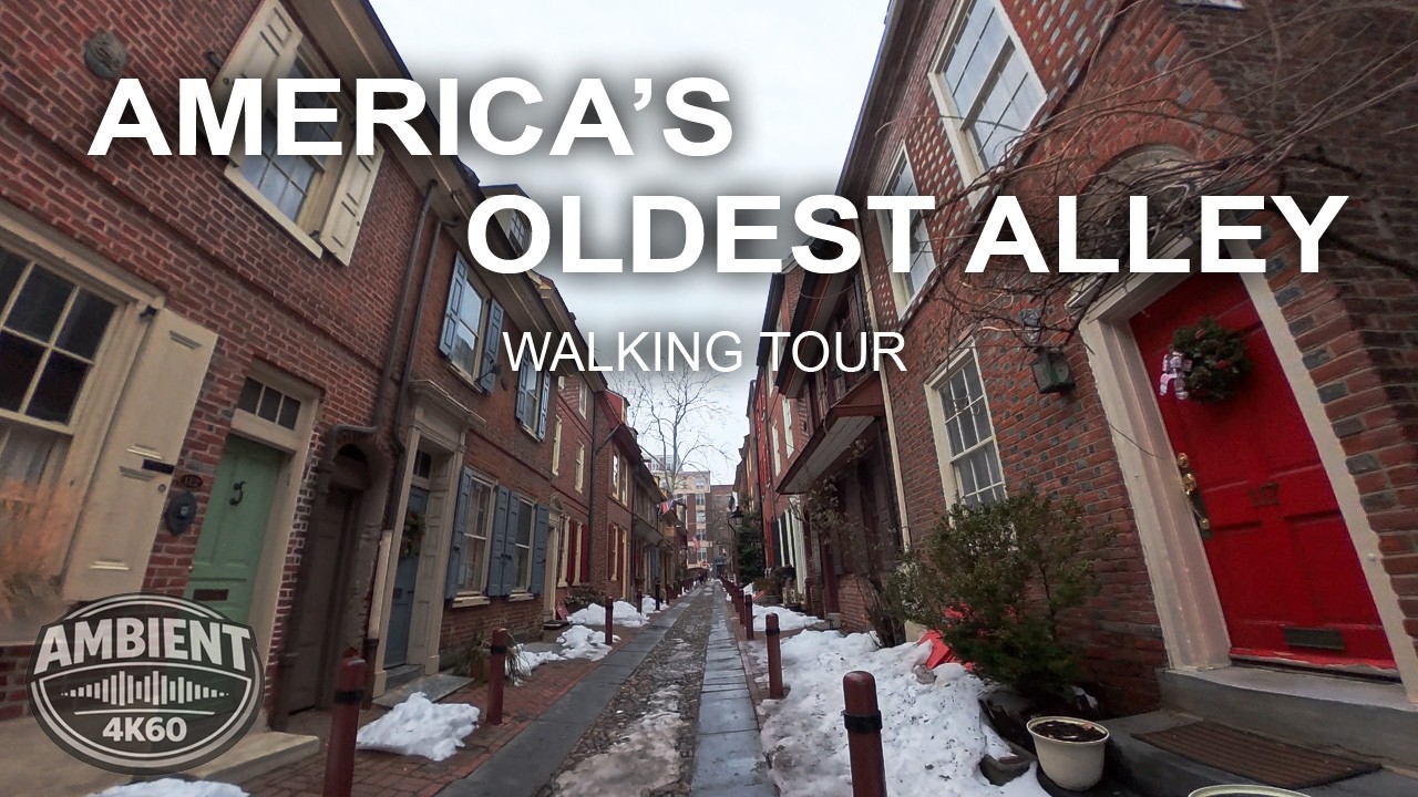 Elfreth’s Alley to Society Hill | Philadelphia Walking Tour 4K60 POV (Oldest Street in America)