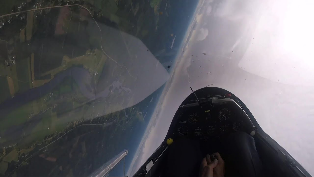 Aerobatic inverted turns lesson in a ASK21 glider with instructor Nils Herlenius.