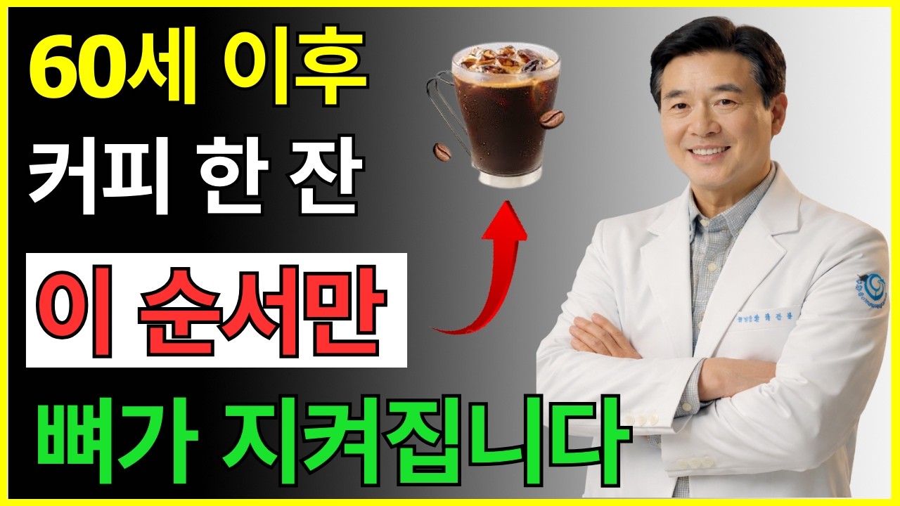 뼈가 녹아내립니다! 60세 이후, 커피 마실 때 '이 습관' 당장 멈추세요 (골다공증 경고).