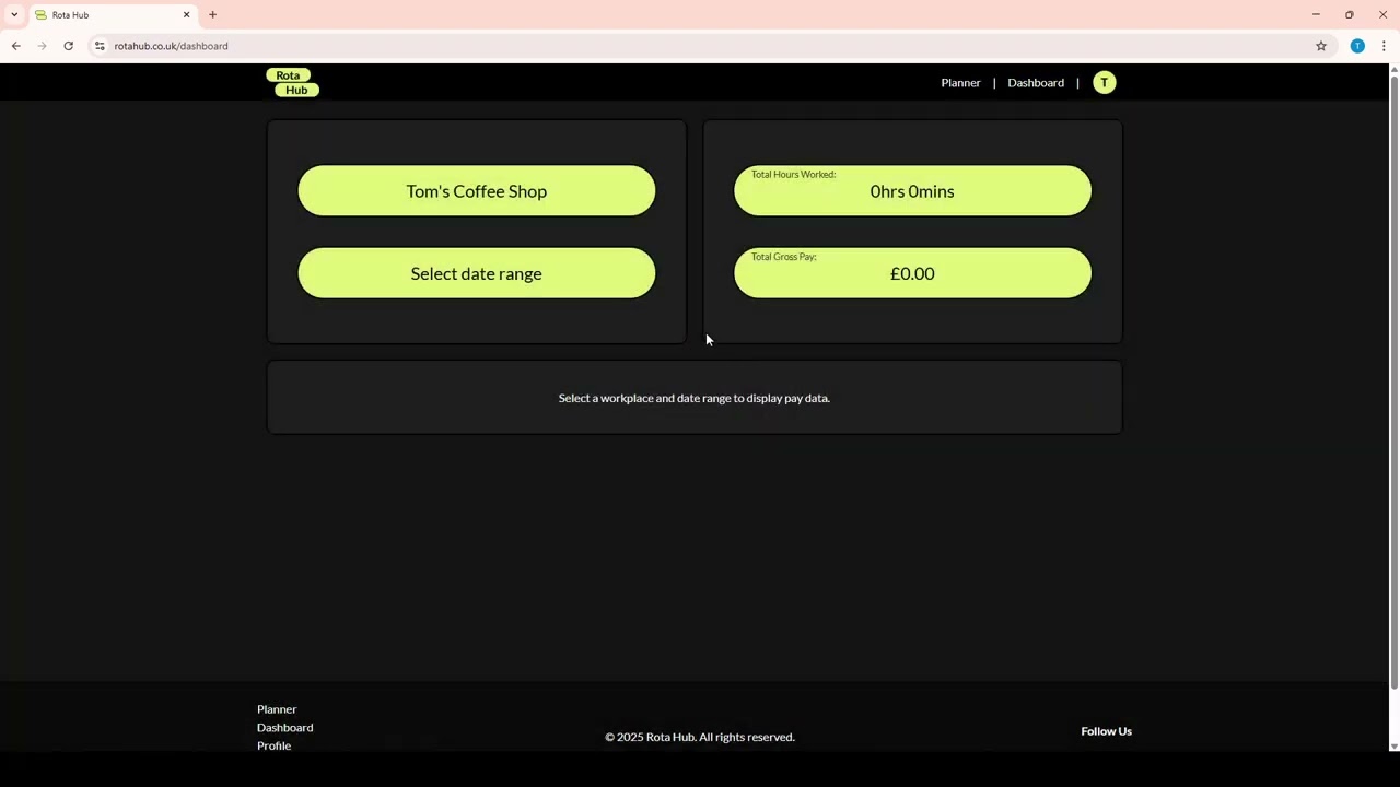Rota Hub - How to create payroll data