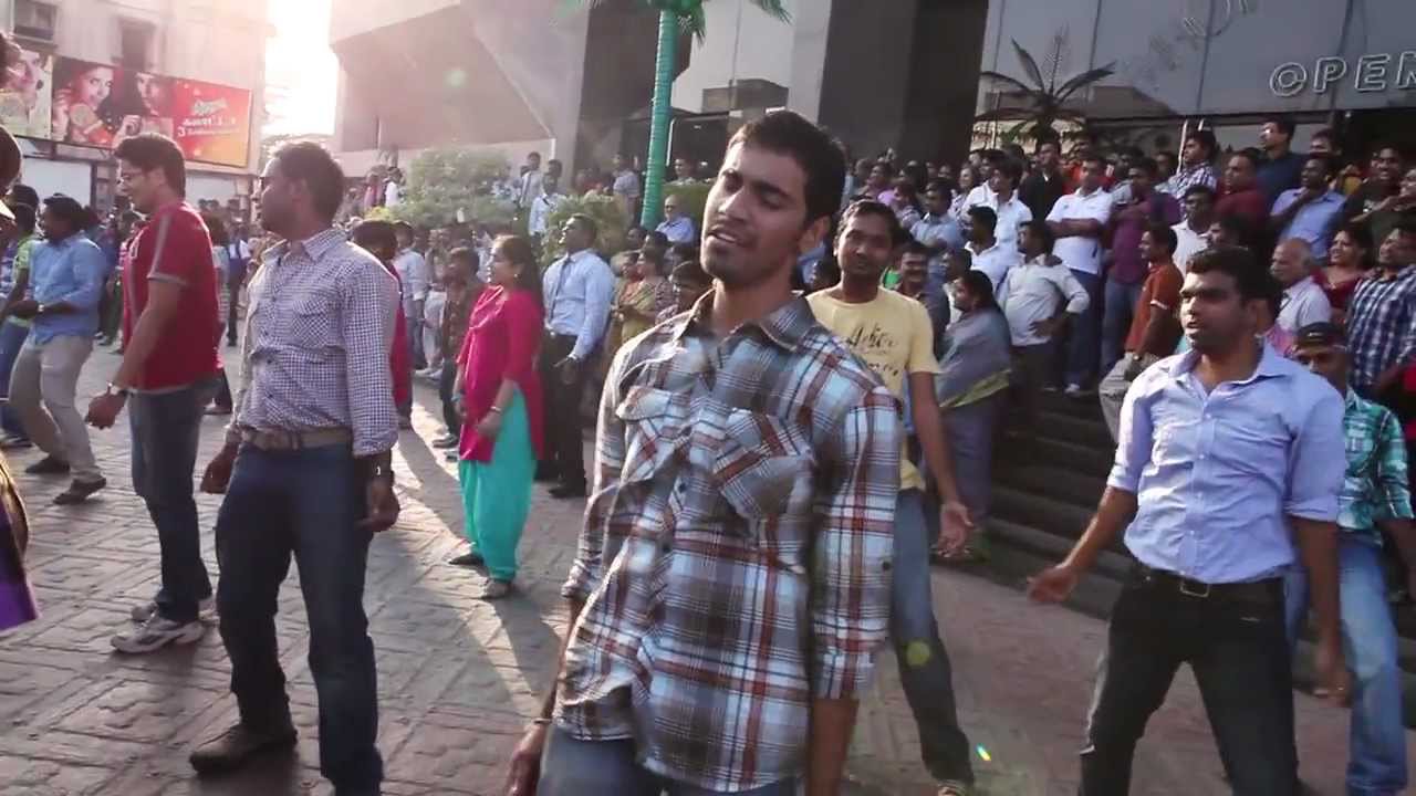 Kolaveri Di Chennai Flash Mob (Spencer Plaza) - Official Video HD1280p 2012
