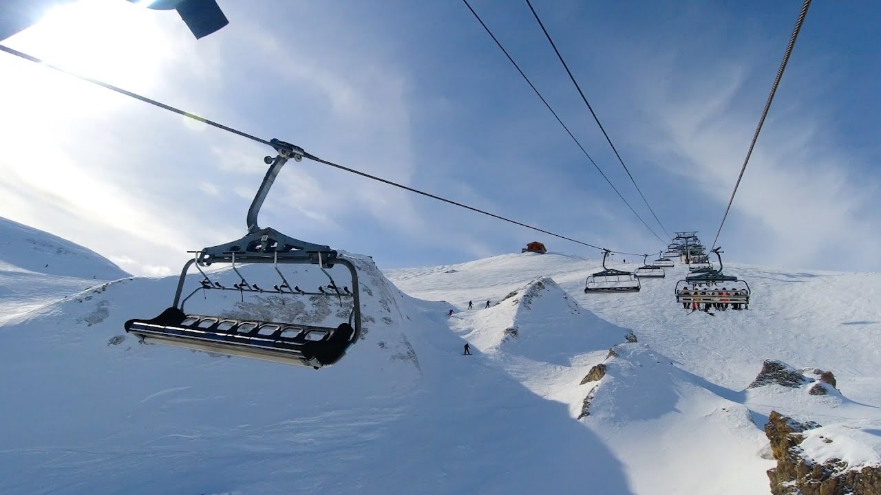 Relaxing Ski Lift POV | Tignes val d'Isère, France | 4K ASMR Sleep Aid