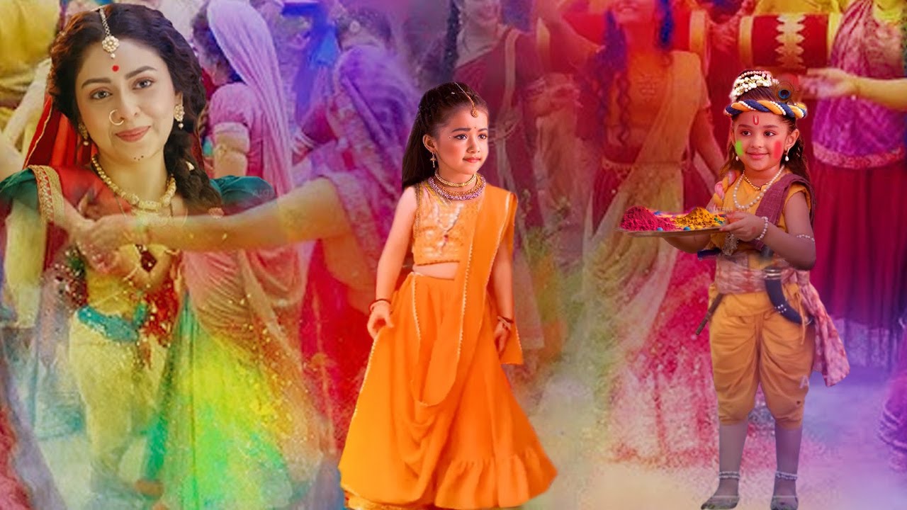 When Krishna played his first Holi with Radha! - Yashomati Maiyya Ke Nandlal | Holi | Radha Krishna