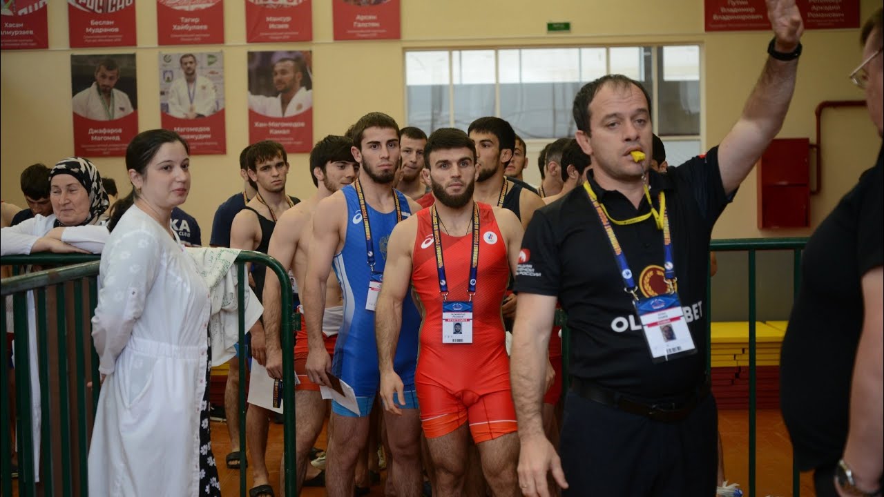 Взвешивание борцов до 65 кг, чемпионат России 2023.