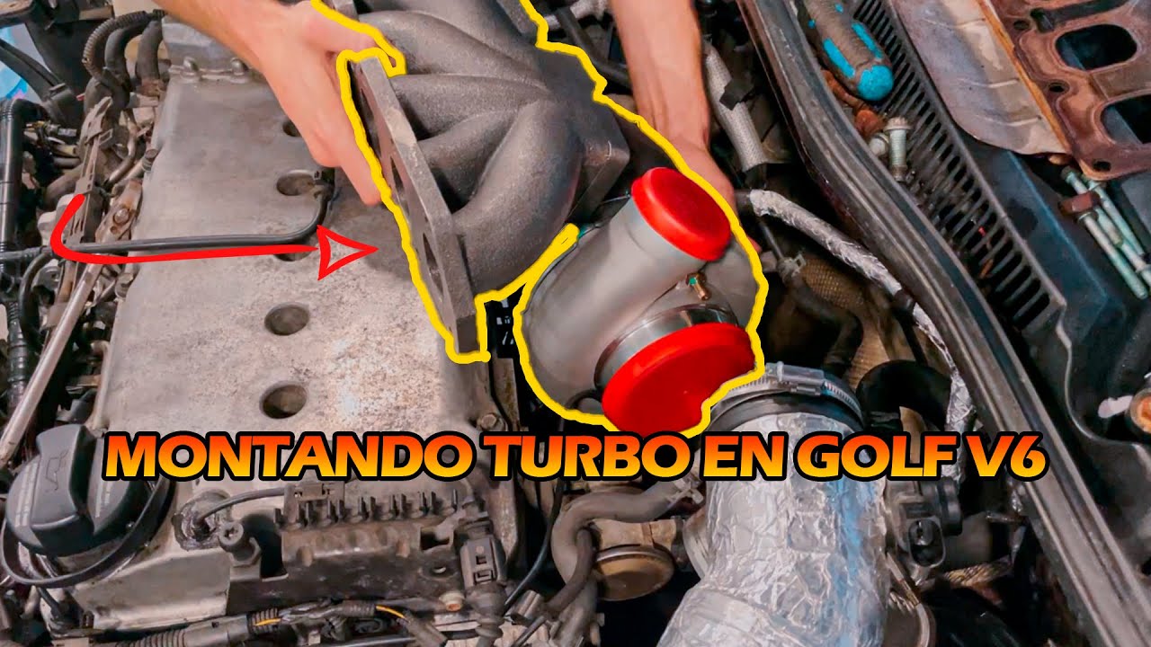 ✅CÓMO MONTAR TURBO en un GOLF 4 V6 2.8 Y R32🐌| GT3582 MAXPEEDINGRODS