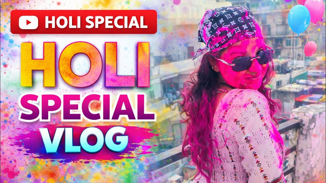 My Holi Celebration Vlog | Full Masti & Colours 🌈 || 🔫🌈🫟🎉