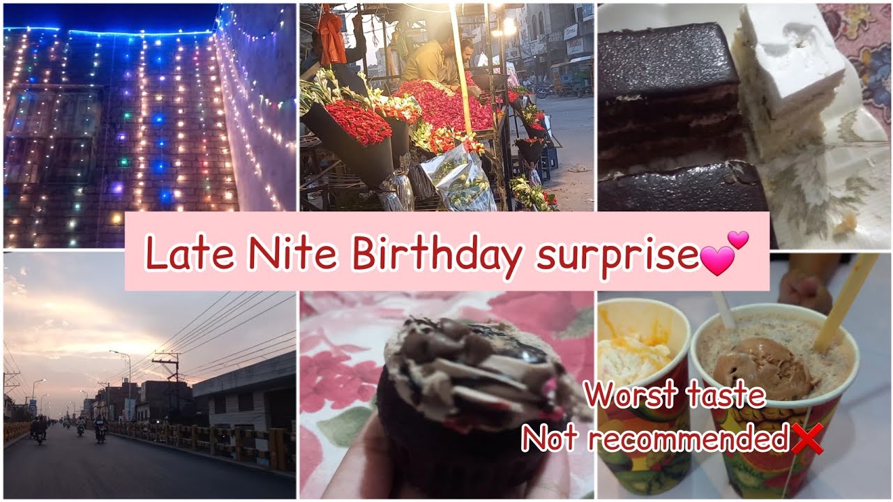 Late Night Birthday Surprise || Worst ice cream experience Ice tech| Most tasteless icecream🤮