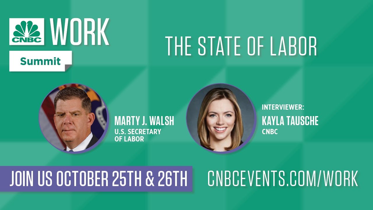 U.S. Secretary of Labor Marty Walsh at CNBC Work Summit