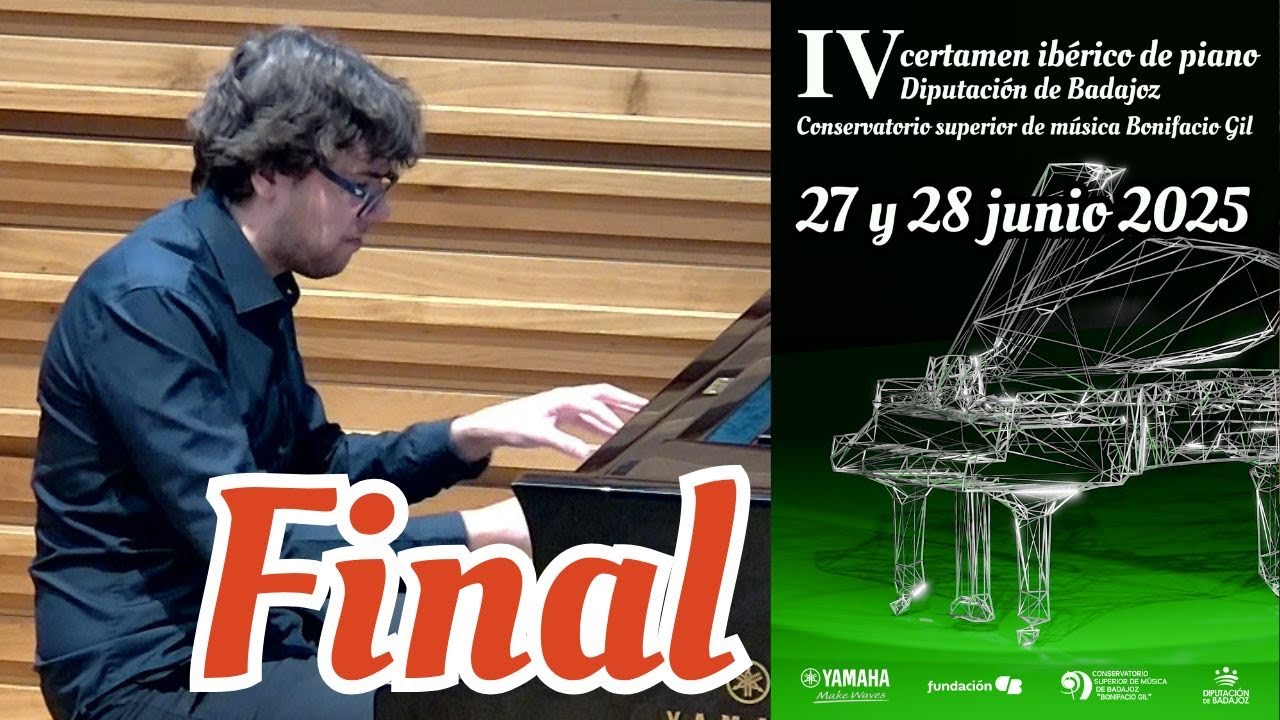 Manuel Alonso-Bartol. Final IV Certamen Ibérico de piano Diputación de Badajoz