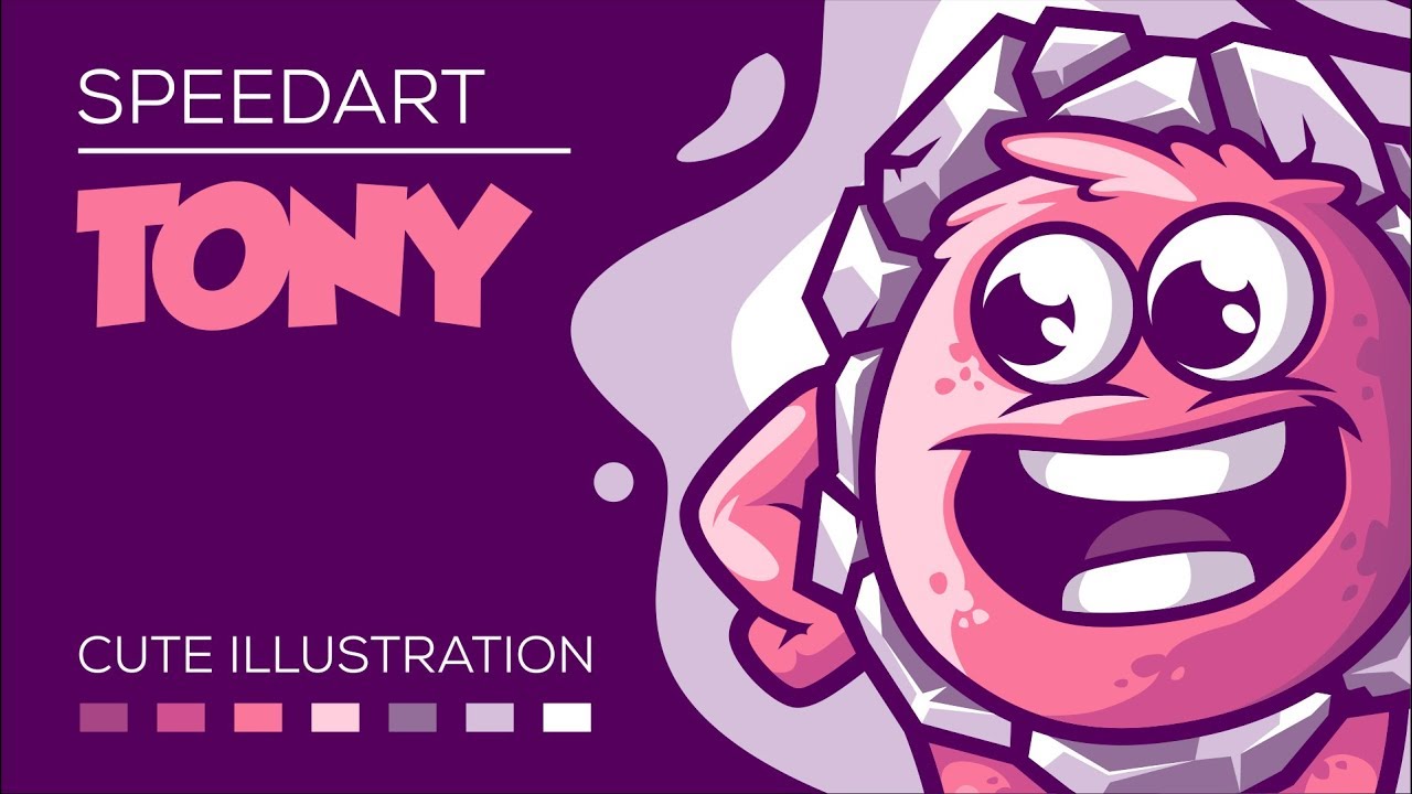 SpeedArt, Tony Cute Illustration Using Corel Draw