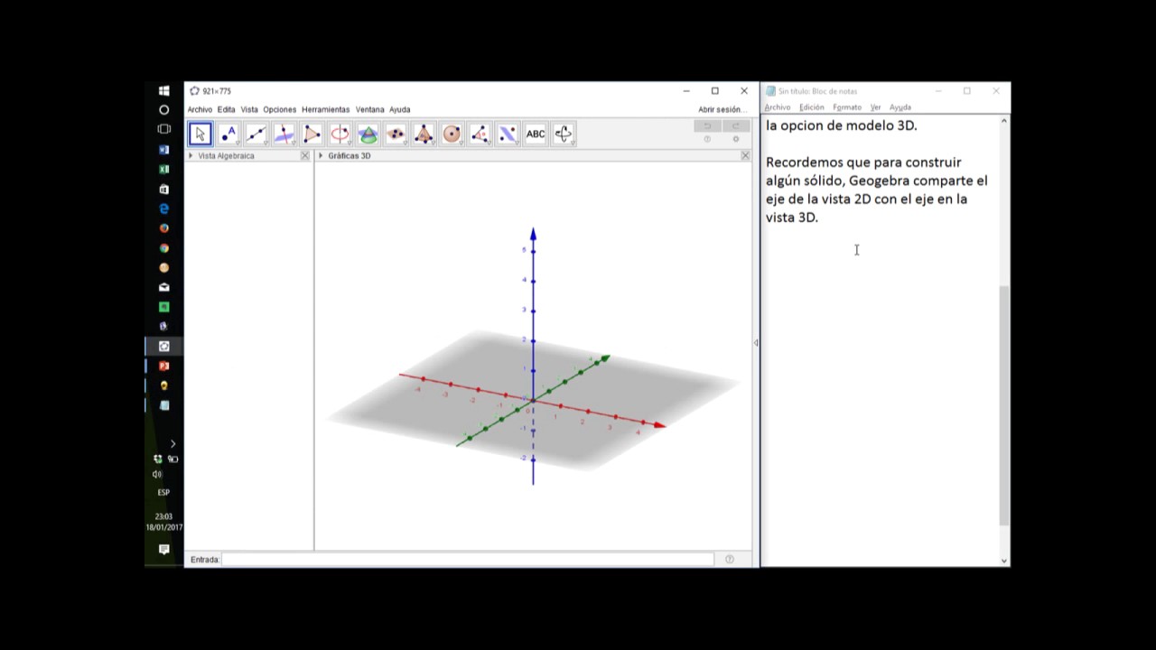 Principio de Cavalieri Geogebra