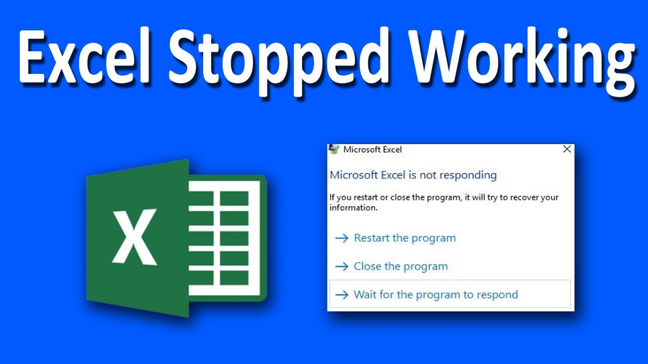 Как исправить ошибку &laquo;Microsoft Excel перестал работать или не отвечает&raquo;