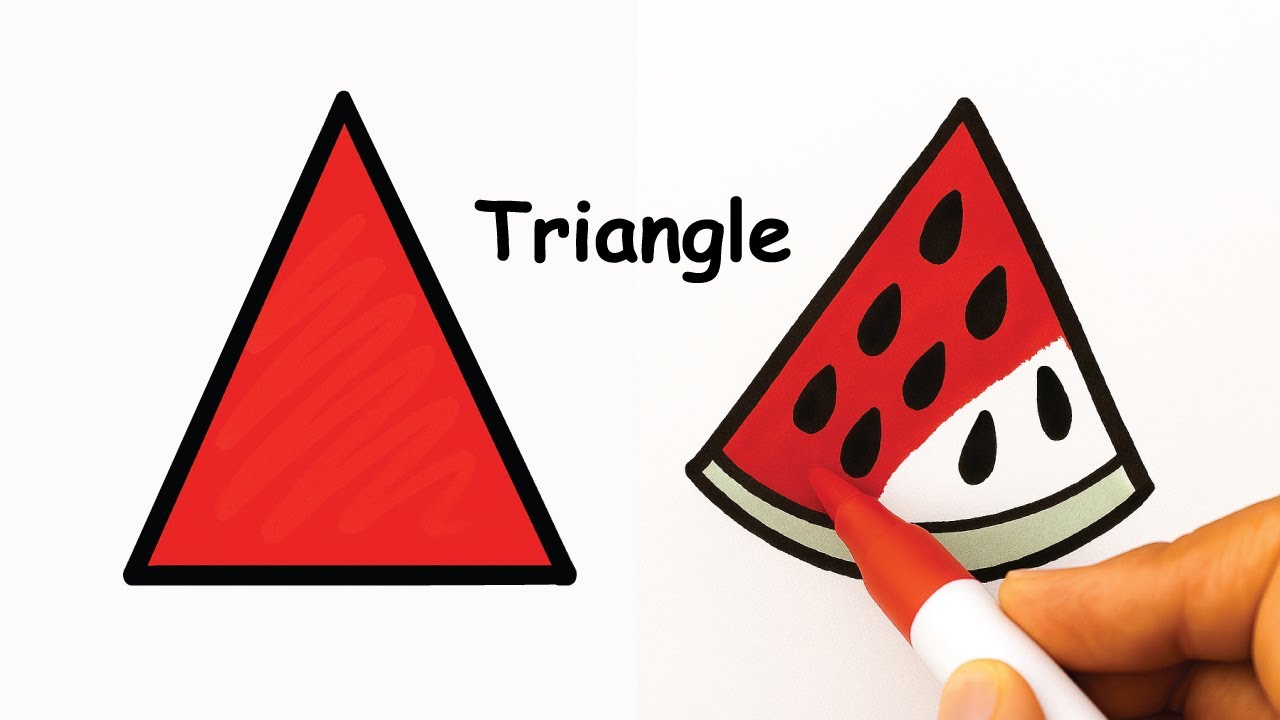 Learn 4 Shapes for Kids | Tracing & Coloring | Triangle, Square, Rectangle, Circle and Objects #kids