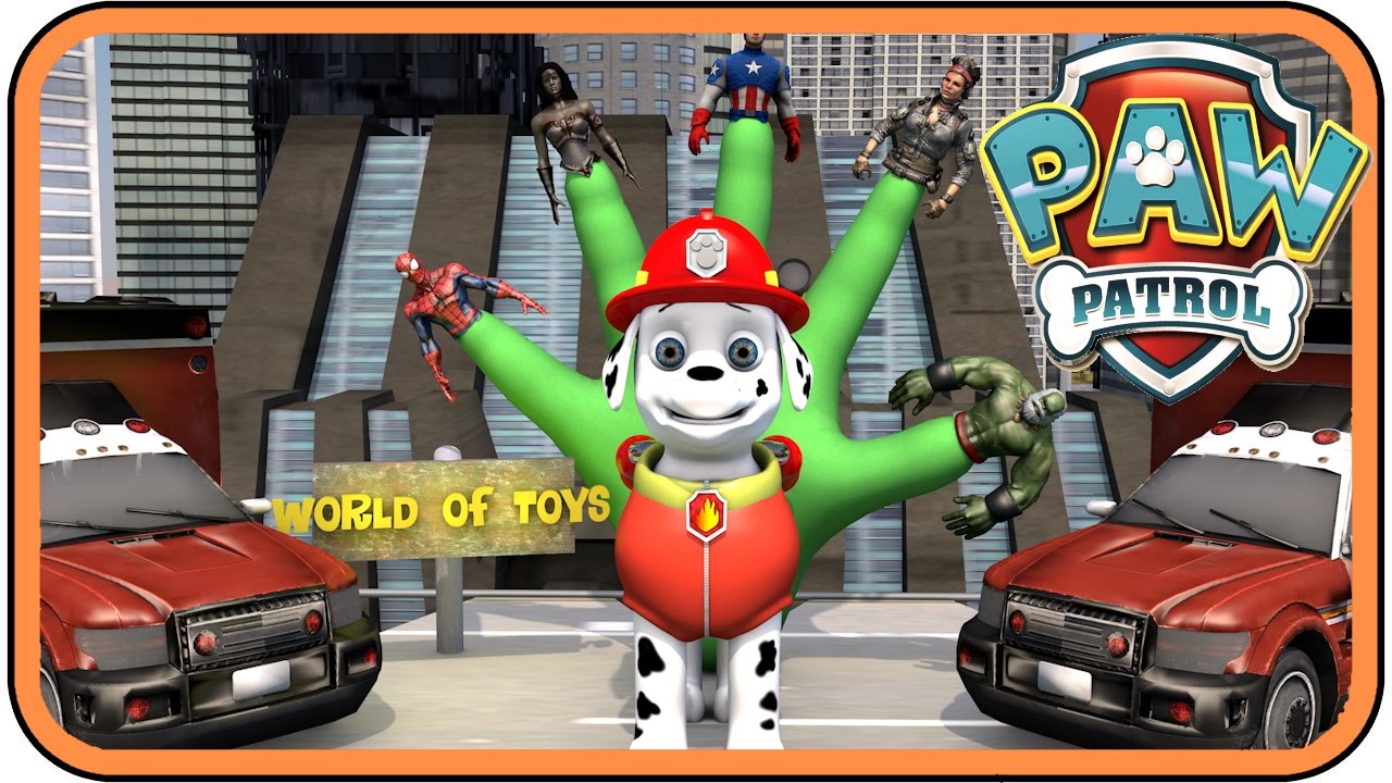 PAW PATROL  MARSHALL Finger Family Nursery Rhymes | Daddy finger pups song