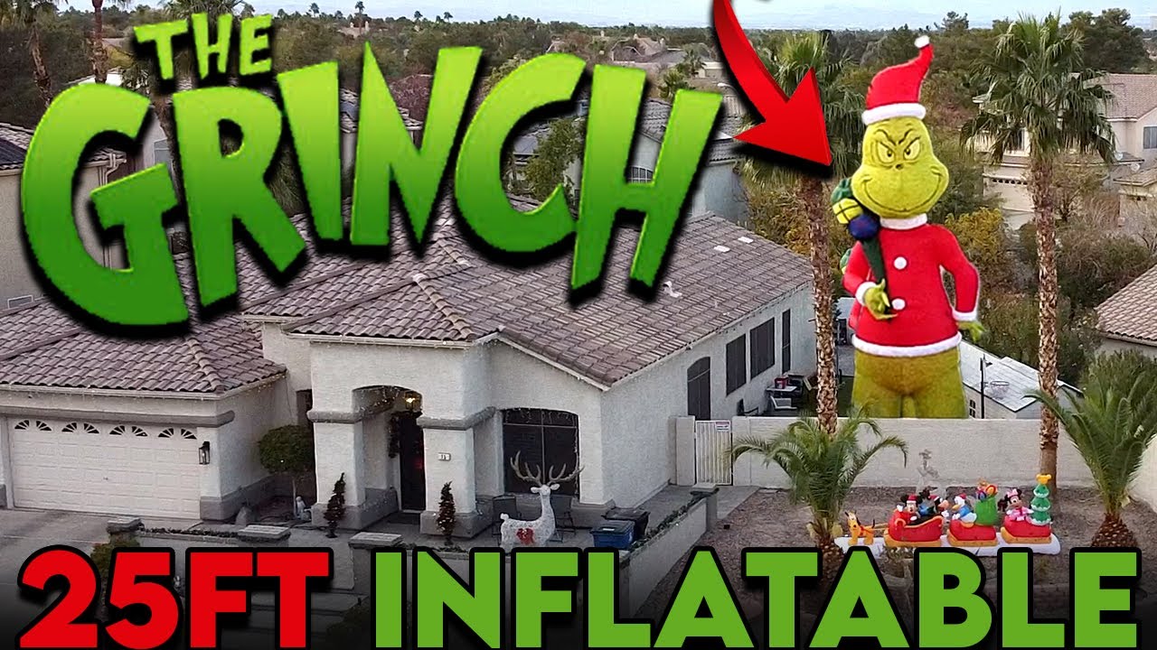 Unboxing the 25-Foot Colossal Grinch Inflatable! | Giant Holiday Yard Decor Takeover 💚
