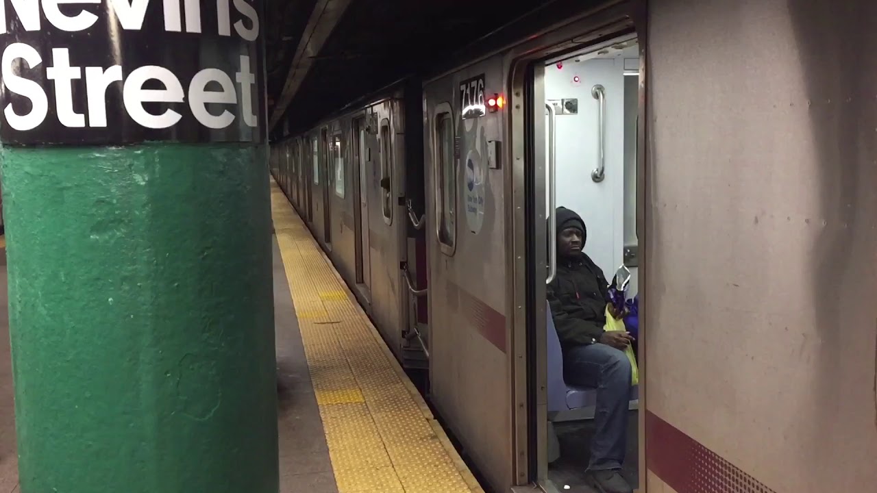 NYC IRT Eastern Parkway Line: R62 & R142/A (2), (3), (4), & (5), trains @ Nevins Street