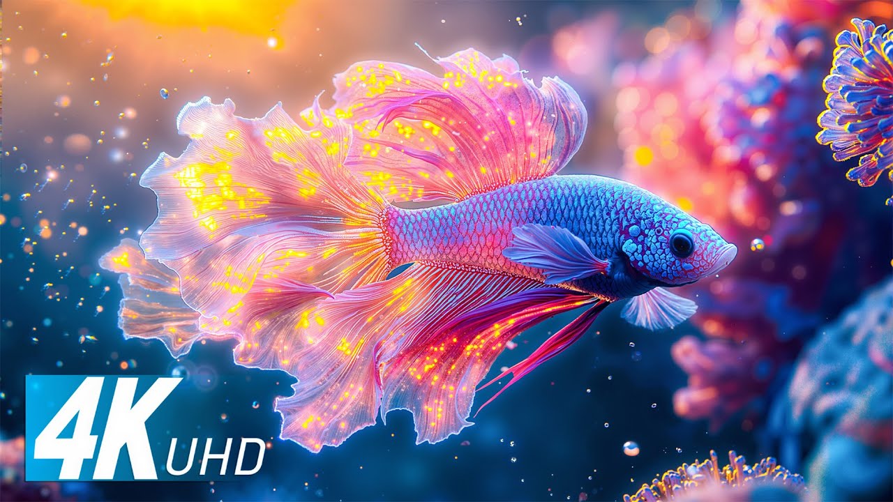 Аквариум 4K (ULTRA HD) – Расслабляющие виды аквариума с тропическими рыбами