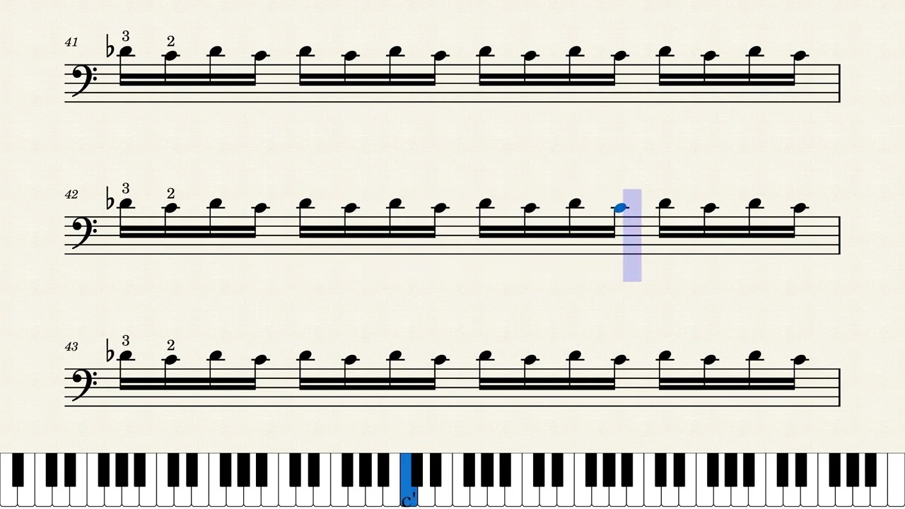 02. Daily Exercises for Cello l 1.Trilles 01st Position A string - 16th note