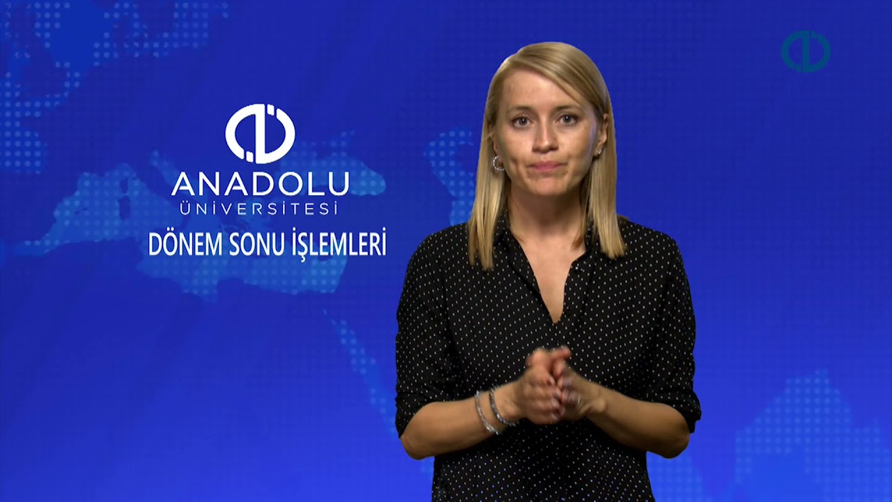 DÖNEMSONU İŞLEMLERİ - Ünite 1 - Konu Anlatımı 1