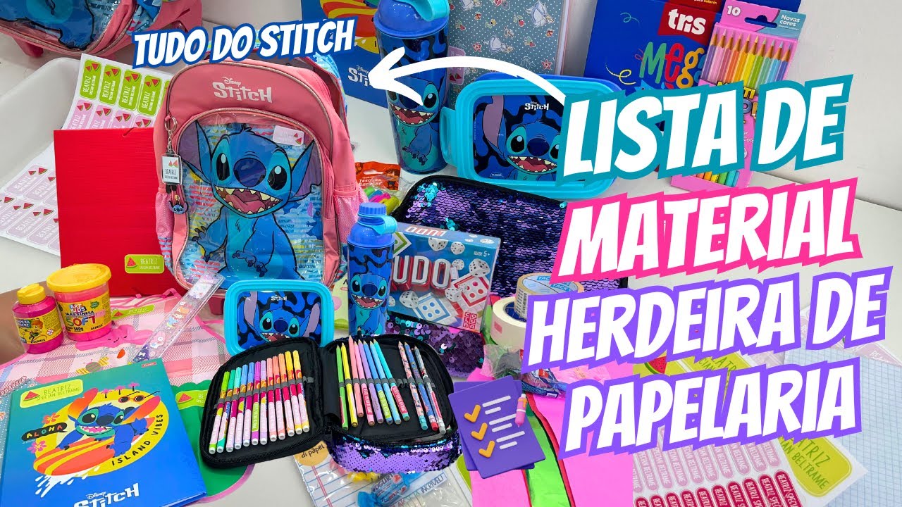 LISTA DE MATERIAL DA FILHA DA DONA DA PAPELARIA | Volta as Aulas 2024