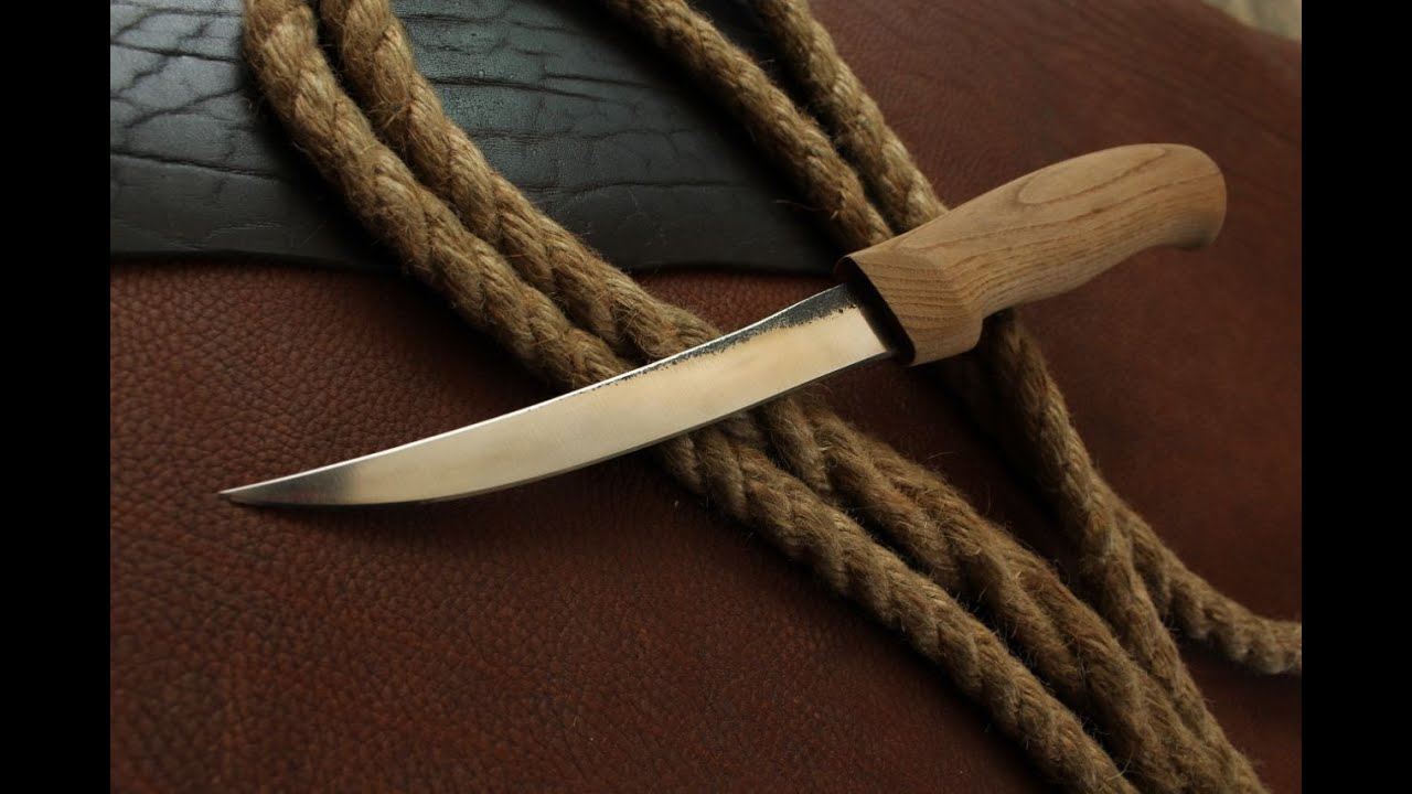 Handmade work. Forged knife, for boning meat. K390 BÖHLER MICROCLEAN steel