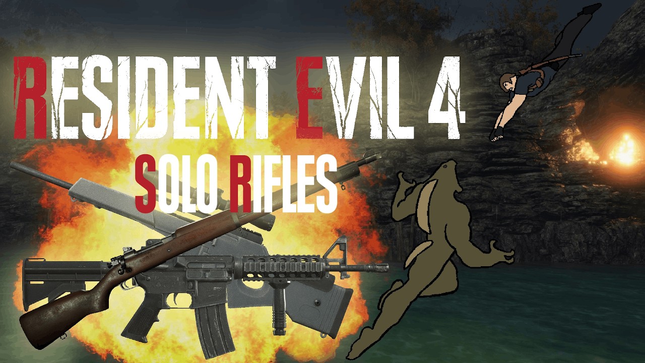 RESIDENT EVIL 4 pero solo puedo usar Rifles