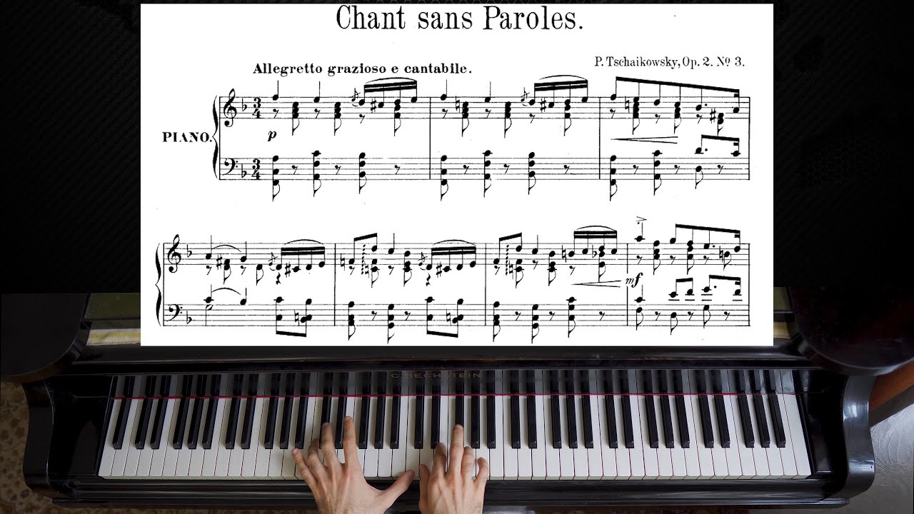 Tchaikovsky - Chant sans Paroles Op. 2, No. 3 | Piano Tutorial