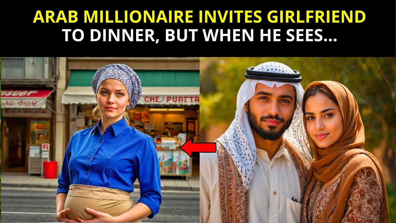 ARAB MILLIONAIRE INVITES GIRLFRIEND TO DINNER, BUT SEES HIS PREGNANT EX-WIFE GOING TO WORK...