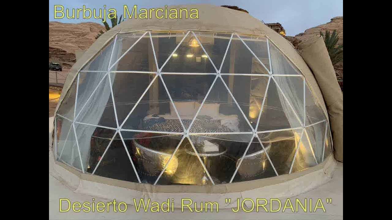 Como es dormir en una BURBUJA MARCIANA en el desierto de Wadi Rum 