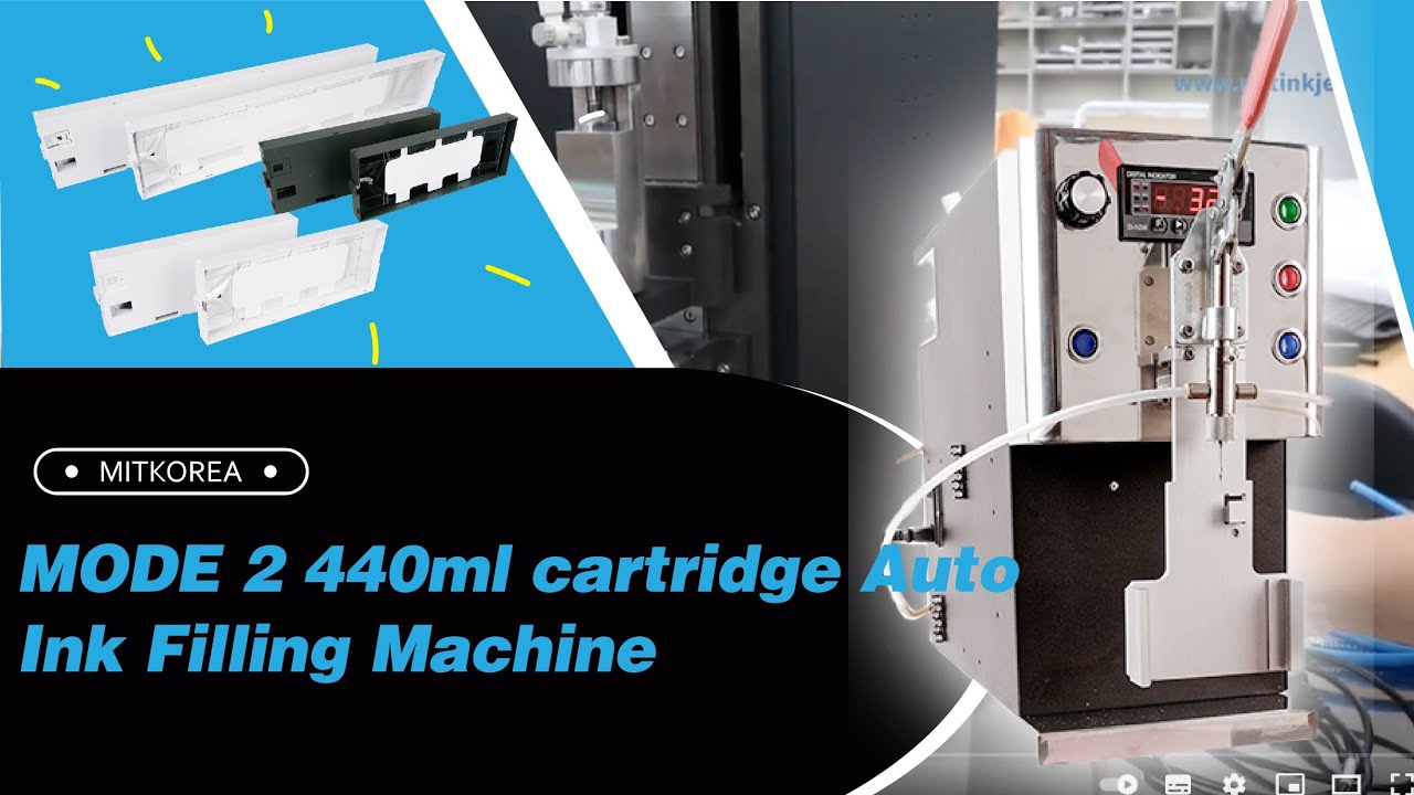 [MODE 2] 440ml cartridge Auto Ink Filling Machine, MIT KOREA