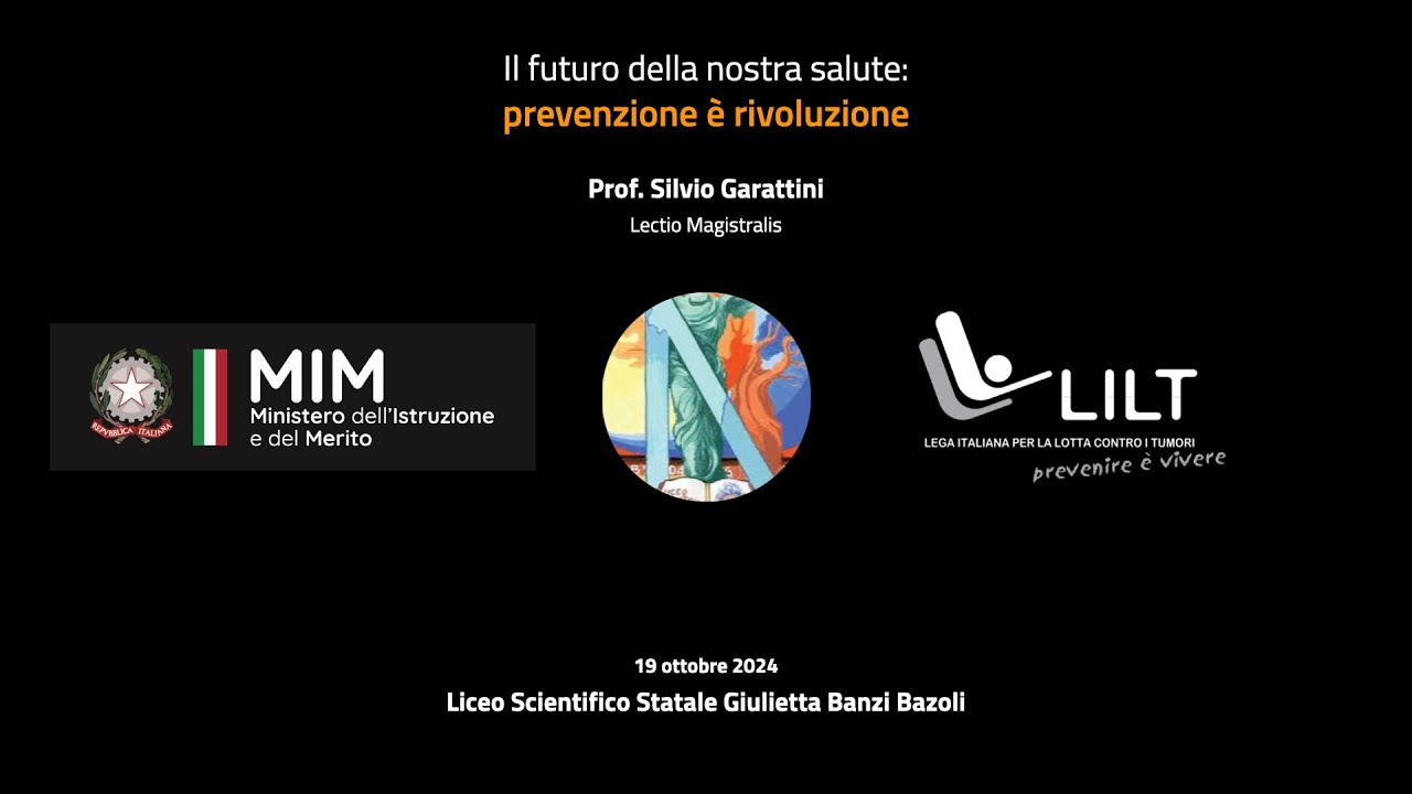 Il futuro della nostra salute:prevenzione è rivoluzione. Lectio magistralis di Silvio Garattini