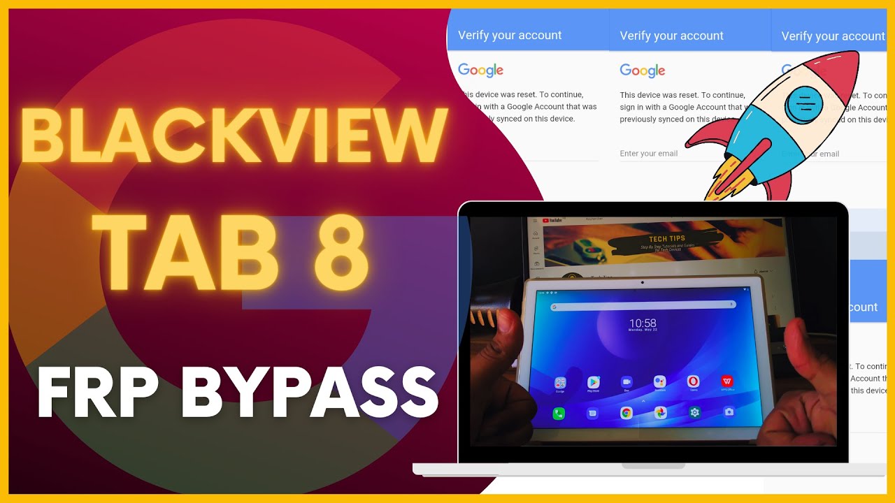Обход FRP на Blackview TAB 8 Android 10