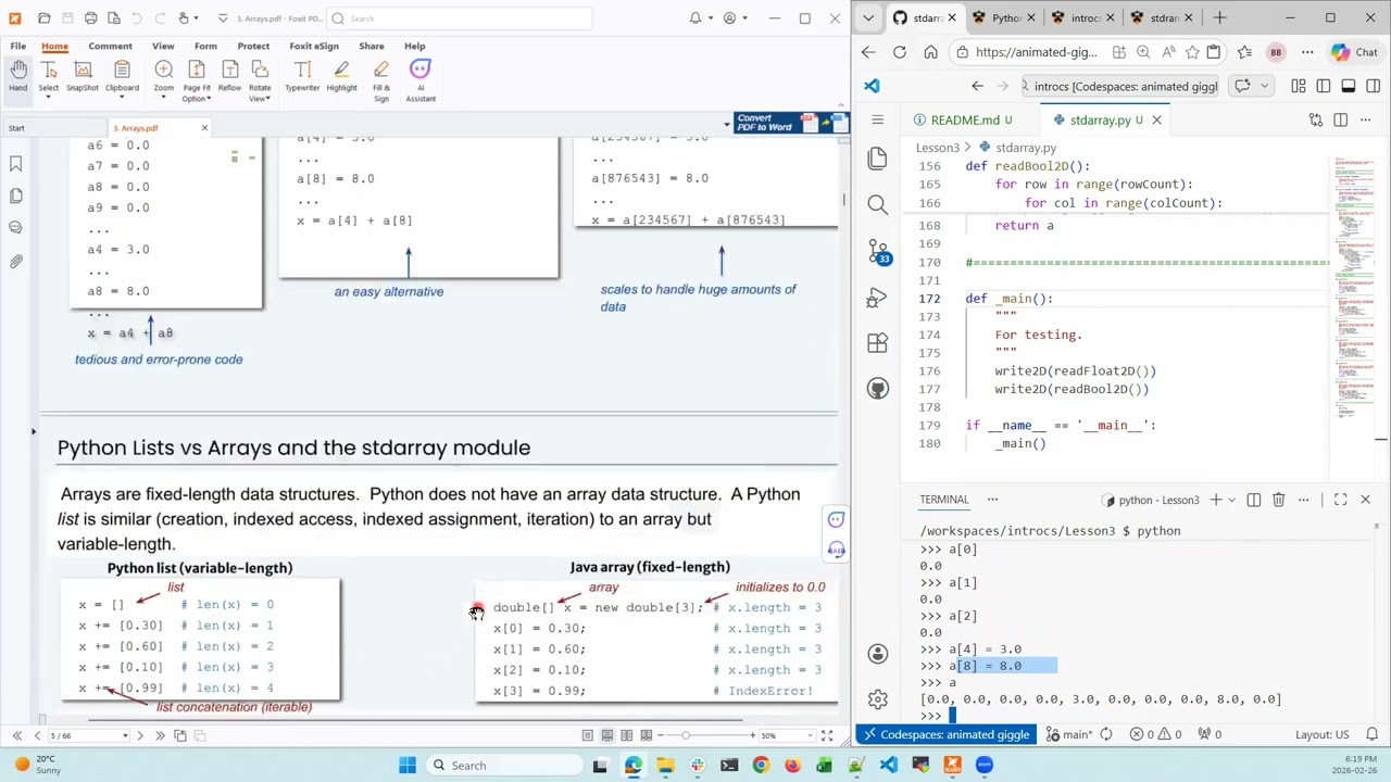 Stellenbosch University CS114 Lesson 3 - Arrays (Preview)