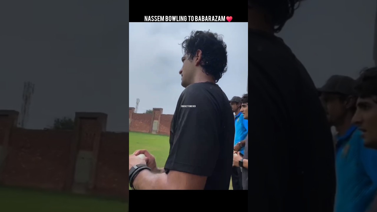 naseem shah bowling to babarazam 😱#cricket#babarazam#crickettournament#naseemshah#love#psl8