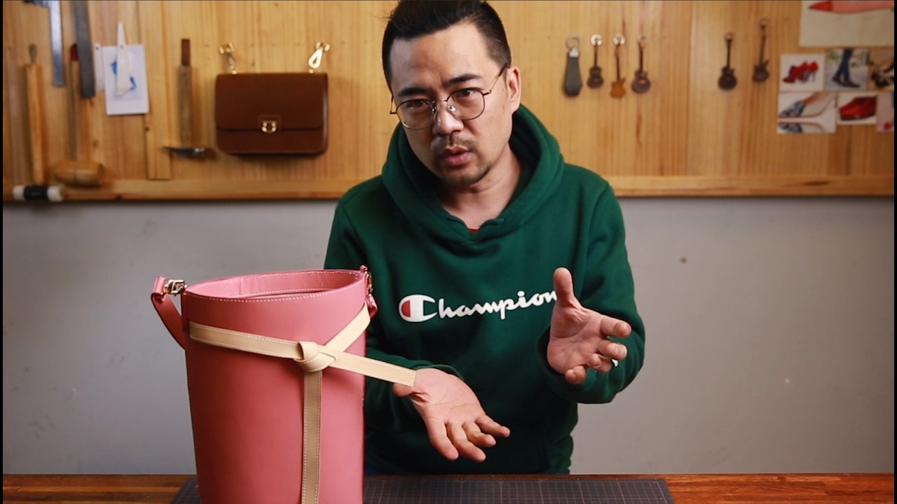 How to make the leather bucket bag in 2 day | DWIPDFZS021