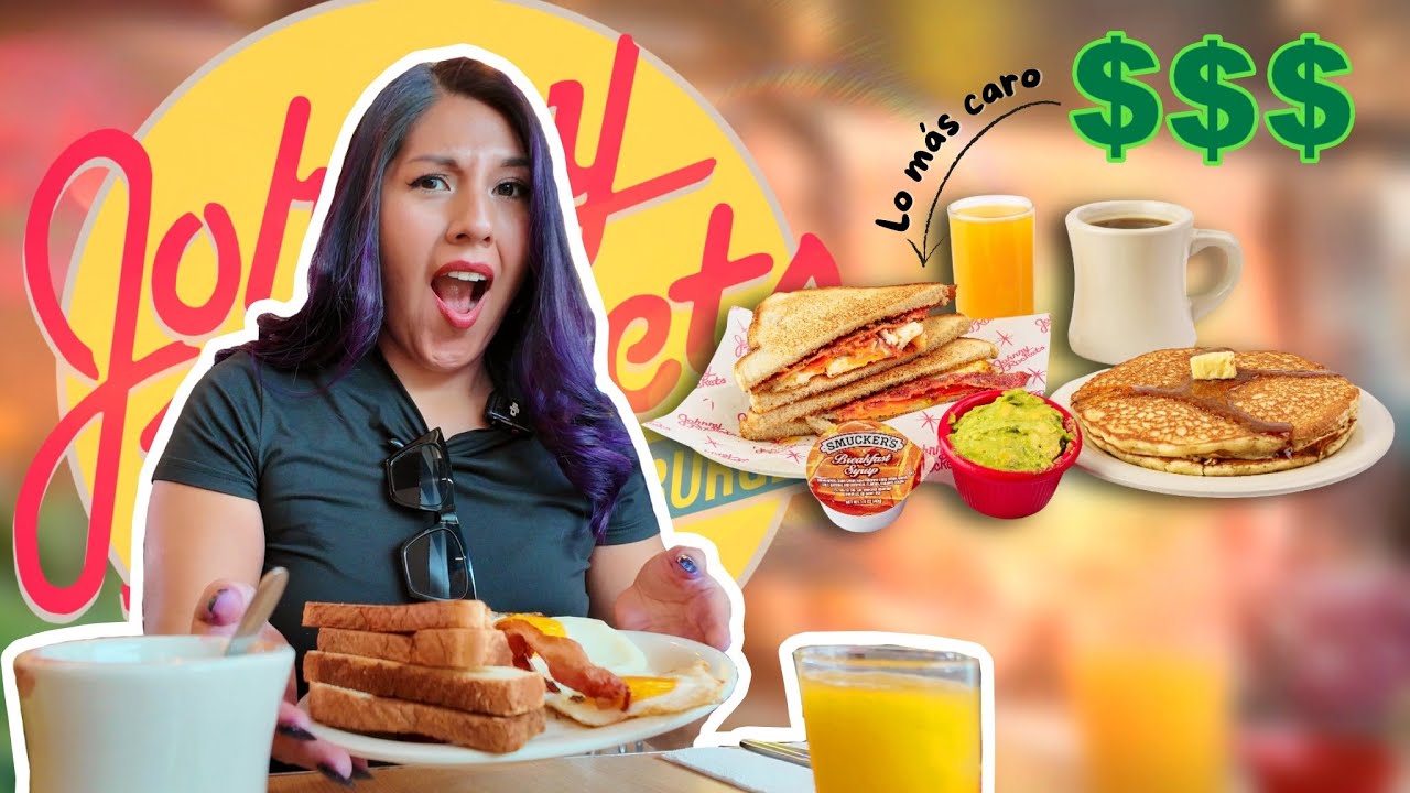 PROBÉ el DESAYUNO MÁS CARO del Jhonny Rockets!